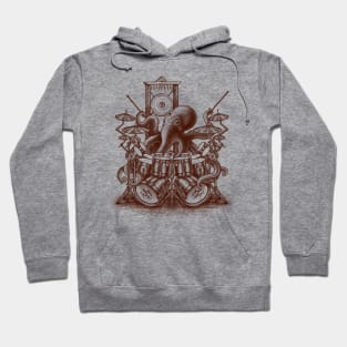 Octopus playing drums Hoodie